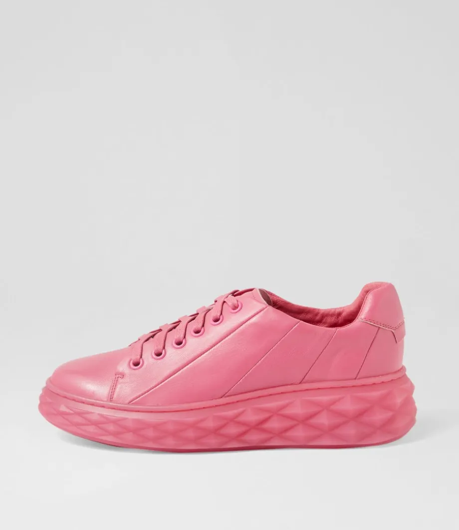 Irsia New Pink Leather Sneakers<TOP END Fashion