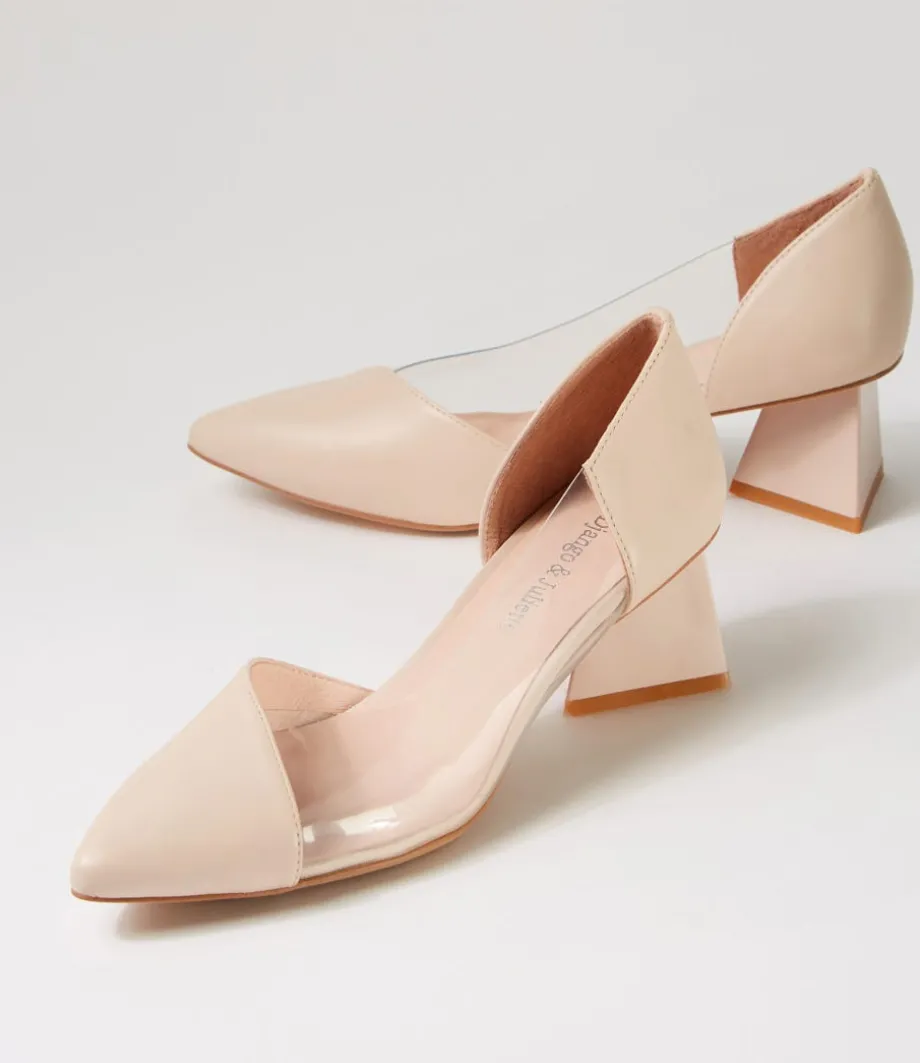 islen_nude_clear_leather_vinylite_heels_4.webp Islen Nude Clear Leather Vinylite Heels<DJANGO & JULIETTE Online