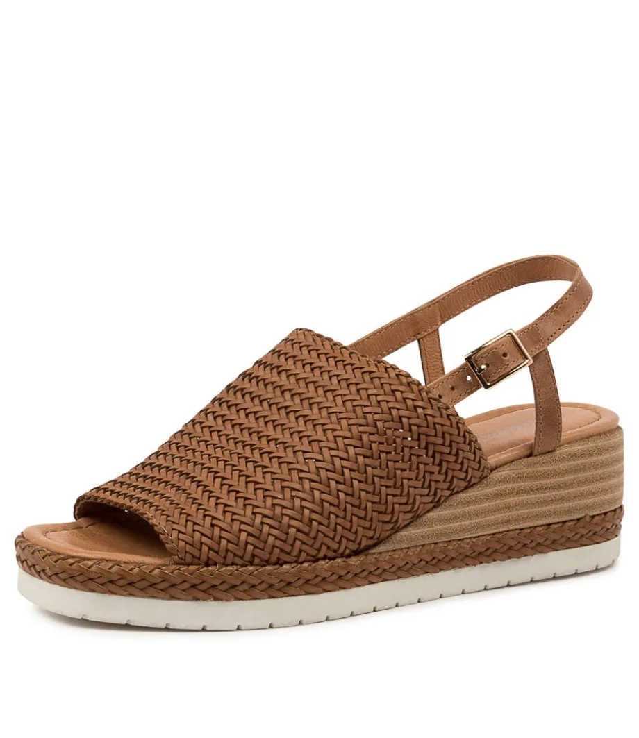 Issah Tan Weave-Leather<DJANGO & JULIETTE Cheap