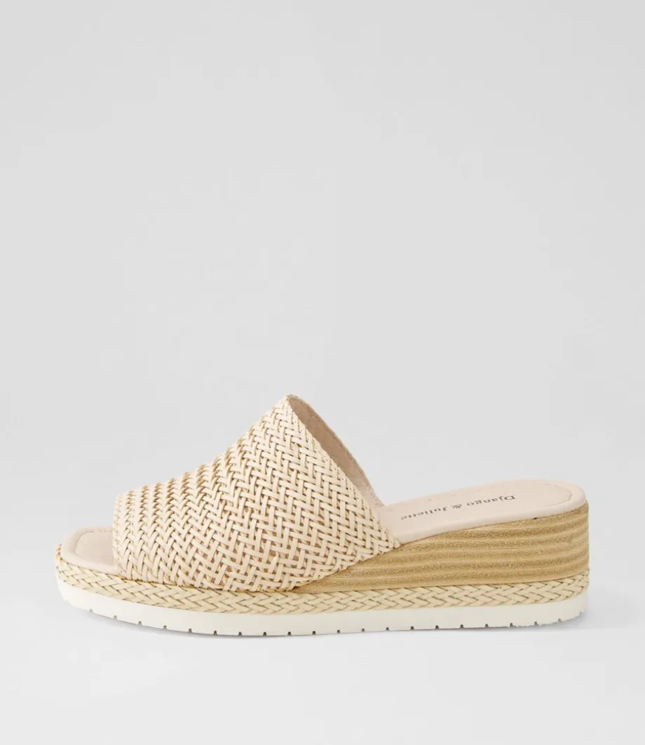 Izze Nude Weave Sandals<DJANGO & JULIETTE Flash Sale