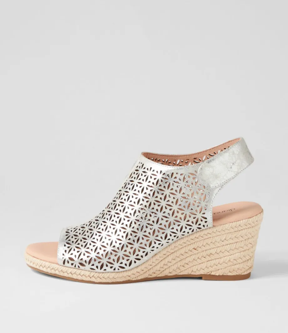 Jamm Silver Wash Leather Sandals<DIANA FERRARI Shop