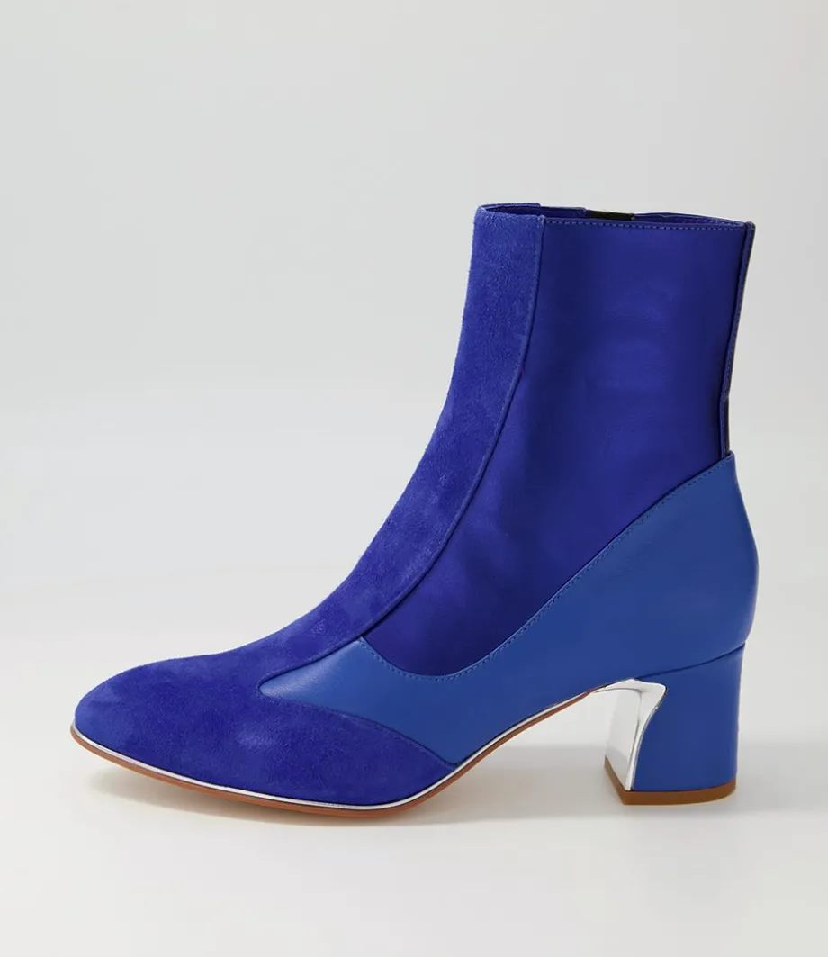 Jepps Blue Multi Ankle Boots<DJANGO & JULIETTE Best Sale