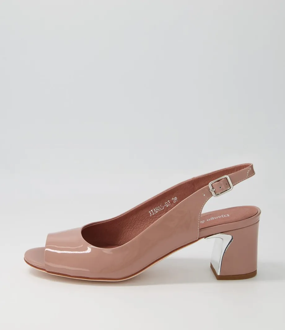 Jianas Dark Cafe Patent Leather Sandals<DJANGO & JULIETTE Shop