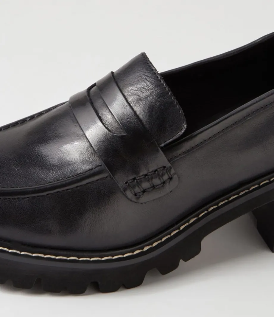 jinnah_black_leather_heels_4.webp Jinnah Black Leather Heels<TOP END Fashion