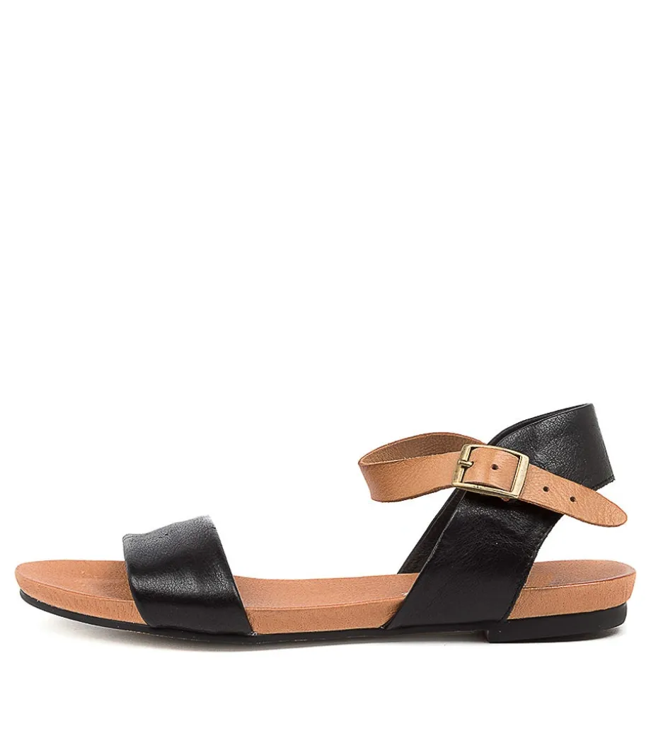 Jinnit Black-Tan Leather<DJANGO & JULIETTE Best Sale