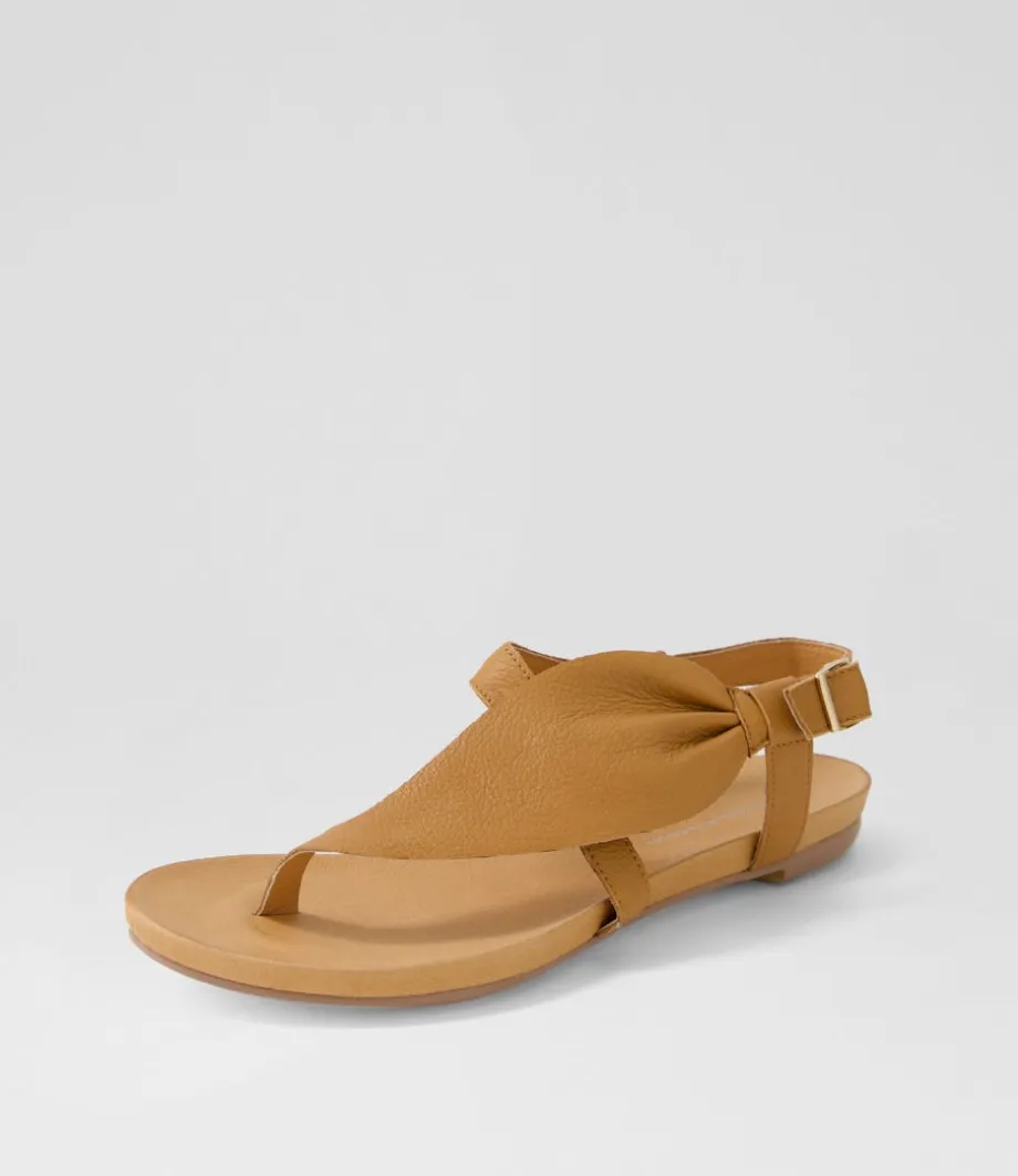 Jojos Dark Tan Leather Sandals<DJANGO & JULIETTE Clearance