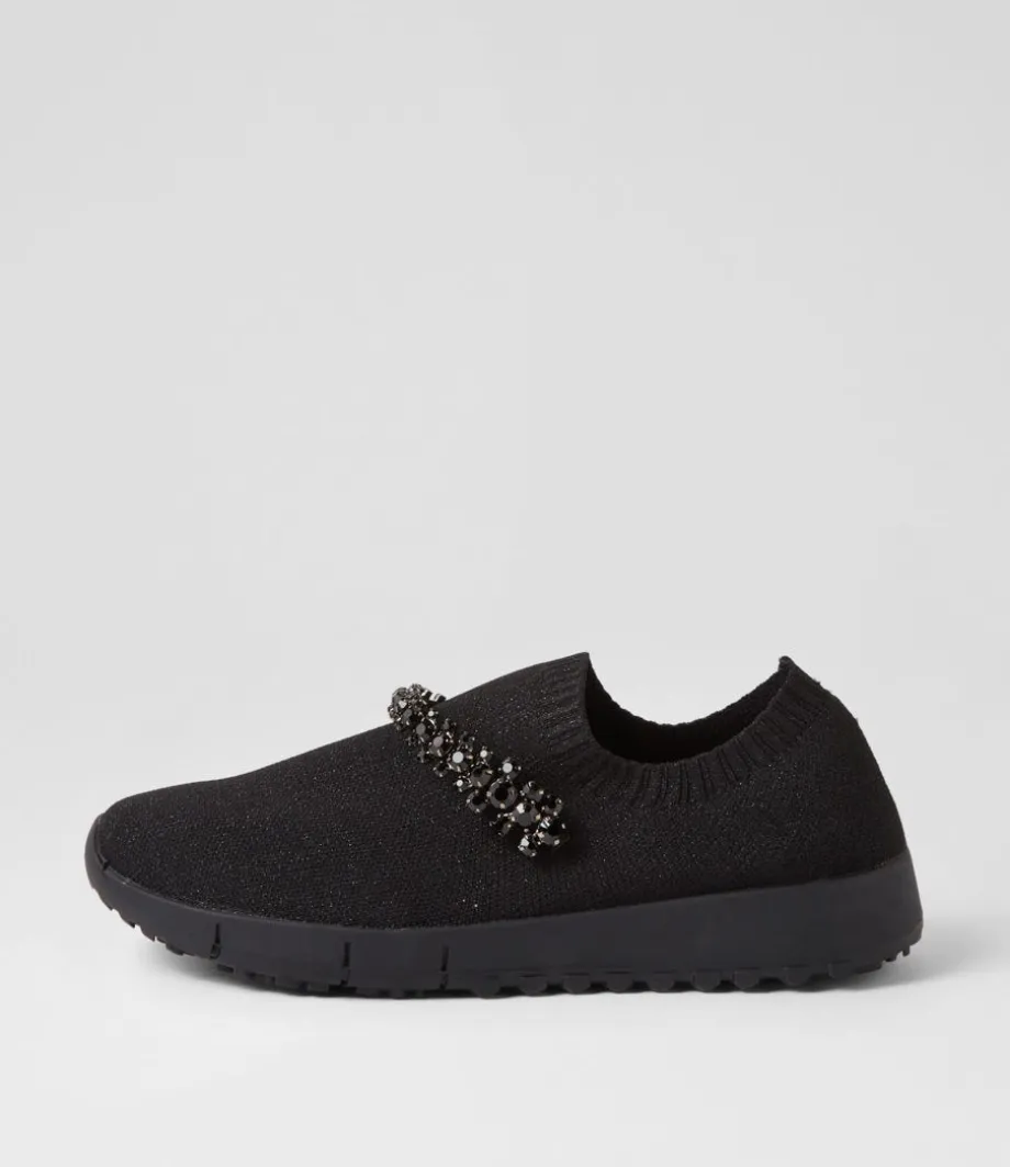 Jolo Black Trim Fabric Sneakers<DJANGO & JULIETTE Cheap