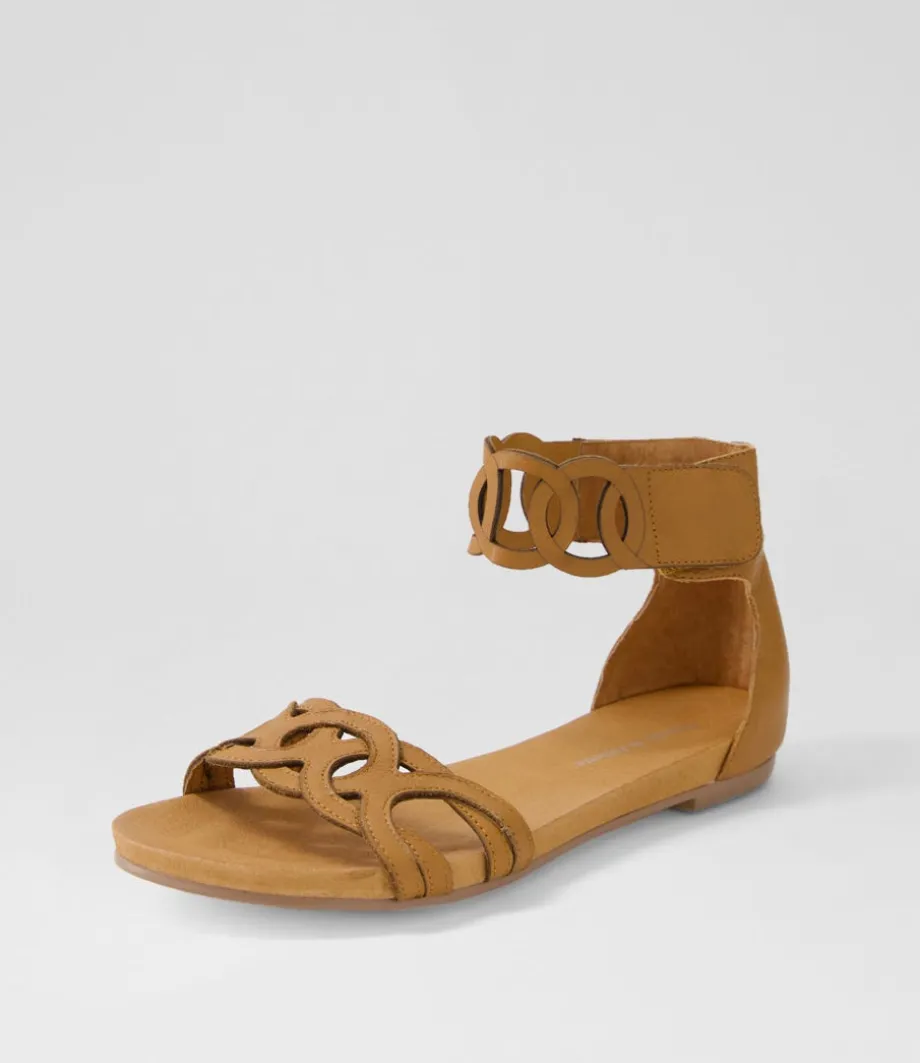 jubu_dark_tan_leather_sandals_1.webp Jubu Dark Tan Leather Sandals<DJANGO & JULIETTE Outlet