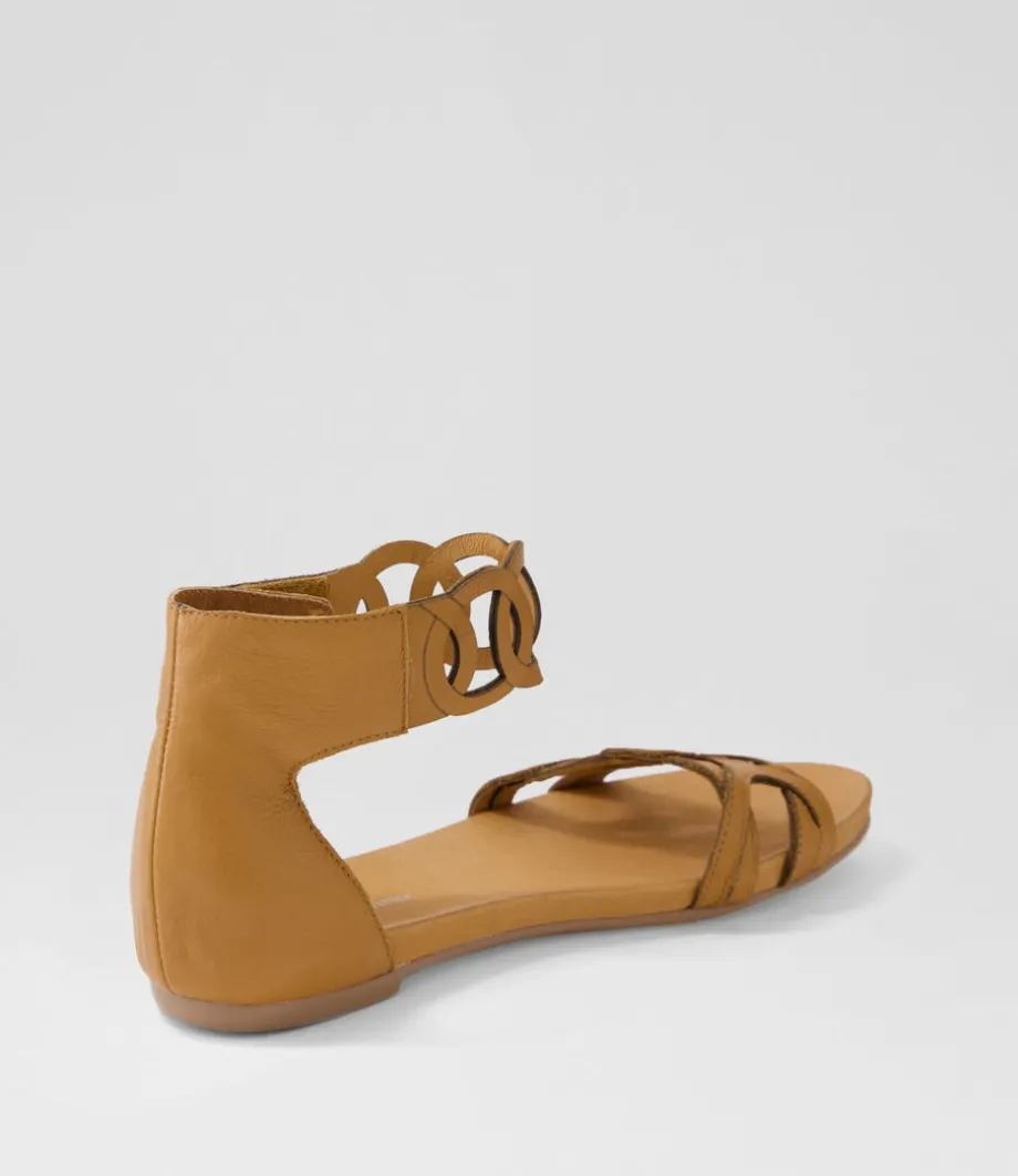 jubu_dark_tan_leather_sandals_2.webp Jubu Dark Tan Leather Sandals<DJANGO & JULIETTE Outlet