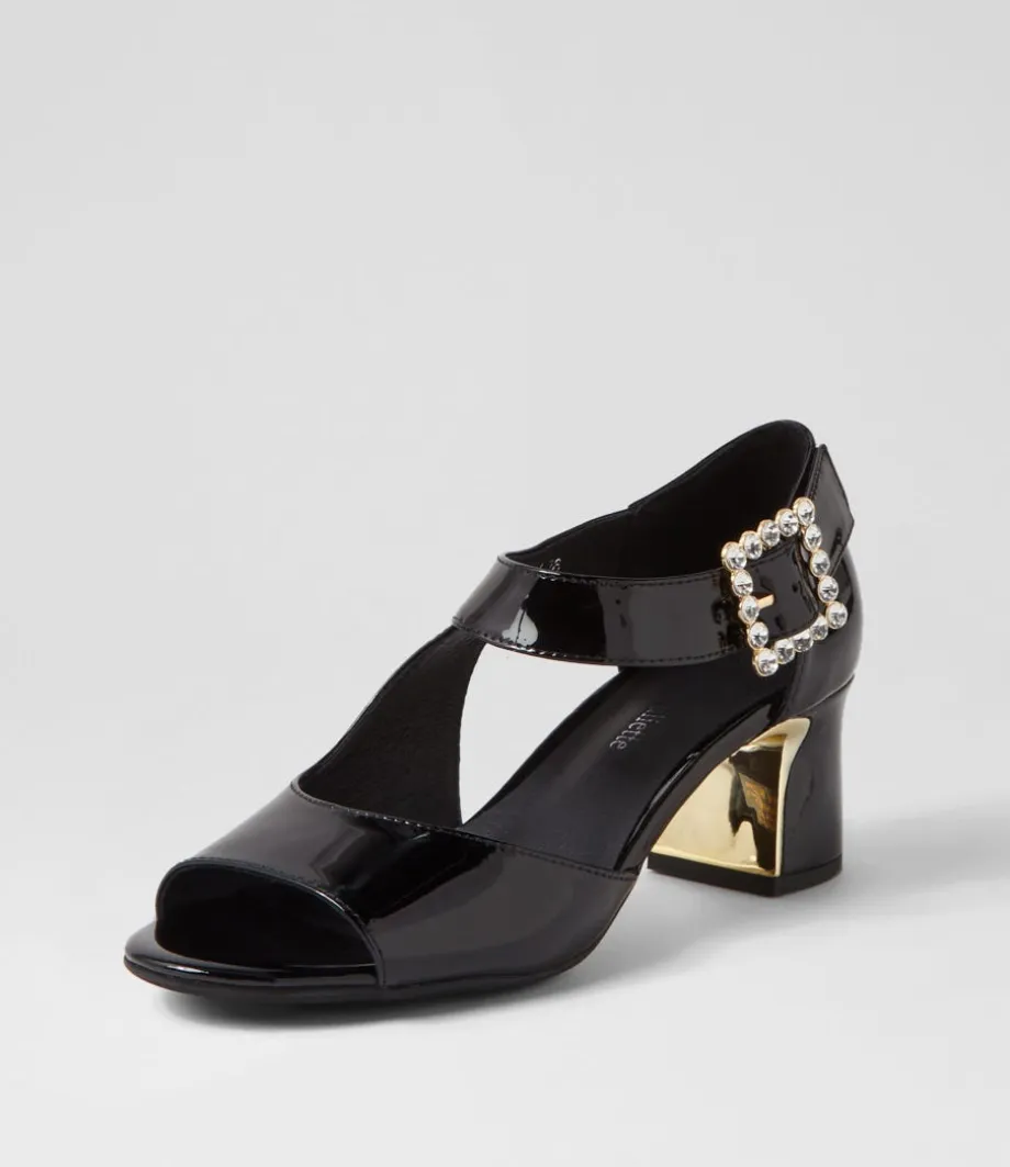 juzy_black_patent_leather_sandals_1.webp Juzy Black Patent Leather Sandals<DJANGO & JULIETTE Cheap