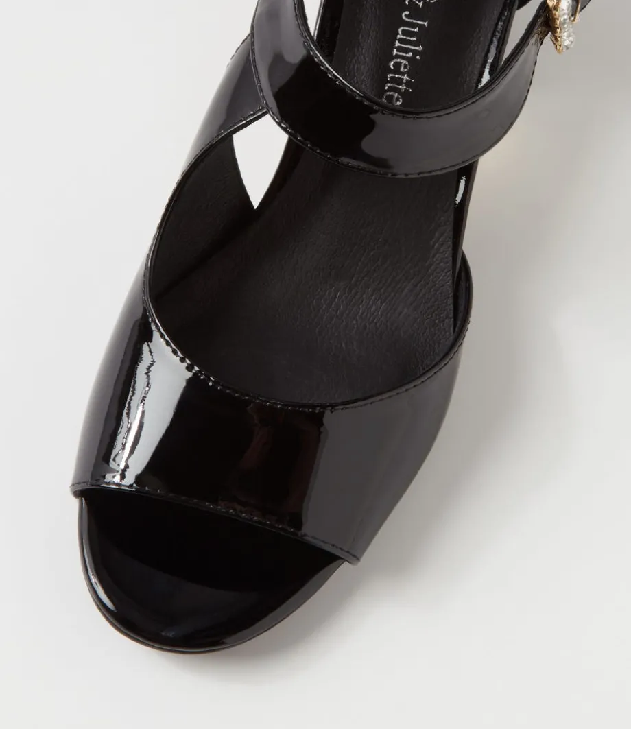 juzy_black_patent_leather_sandals_3.webp Juzy Black Patent Leather Sandals<DJANGO & JULIETTE Cheap