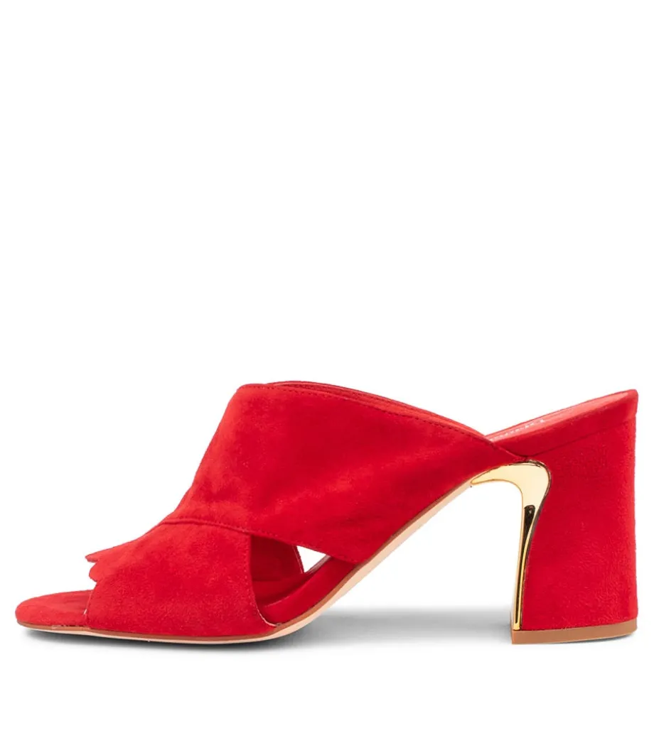 Kadmos Red Suede Mules<DJANGO & JULIETTE Flash Sale
