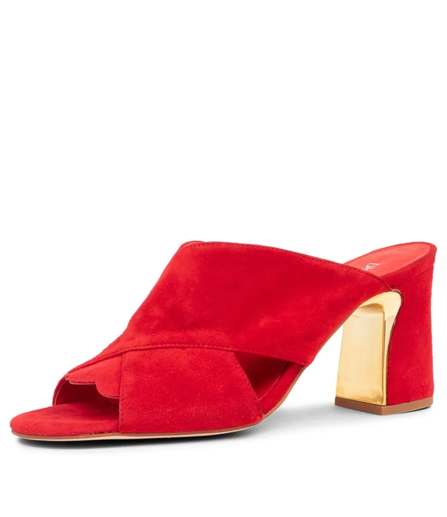Kadmos Red Suede Mules<DJANGO & JULIETTE Flash Sale