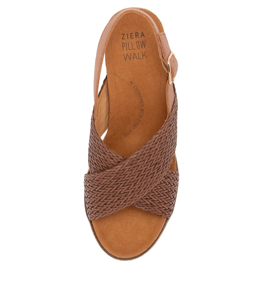 kaeme_w_cognac_weave_leather_sandals_4.webp Kaeme W Cognac Weave Leather Sandals<ZIERA Store