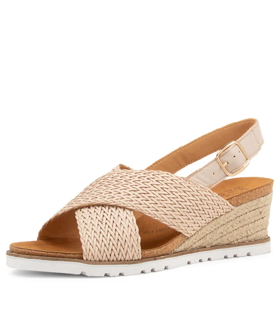 Kaeme W Nude Weave Leather Sandals<ZIERA Online
