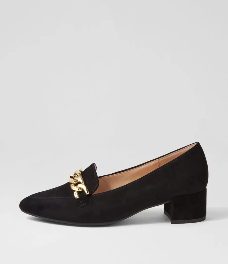 Katja Schwarz Suede Heels<GABOR New