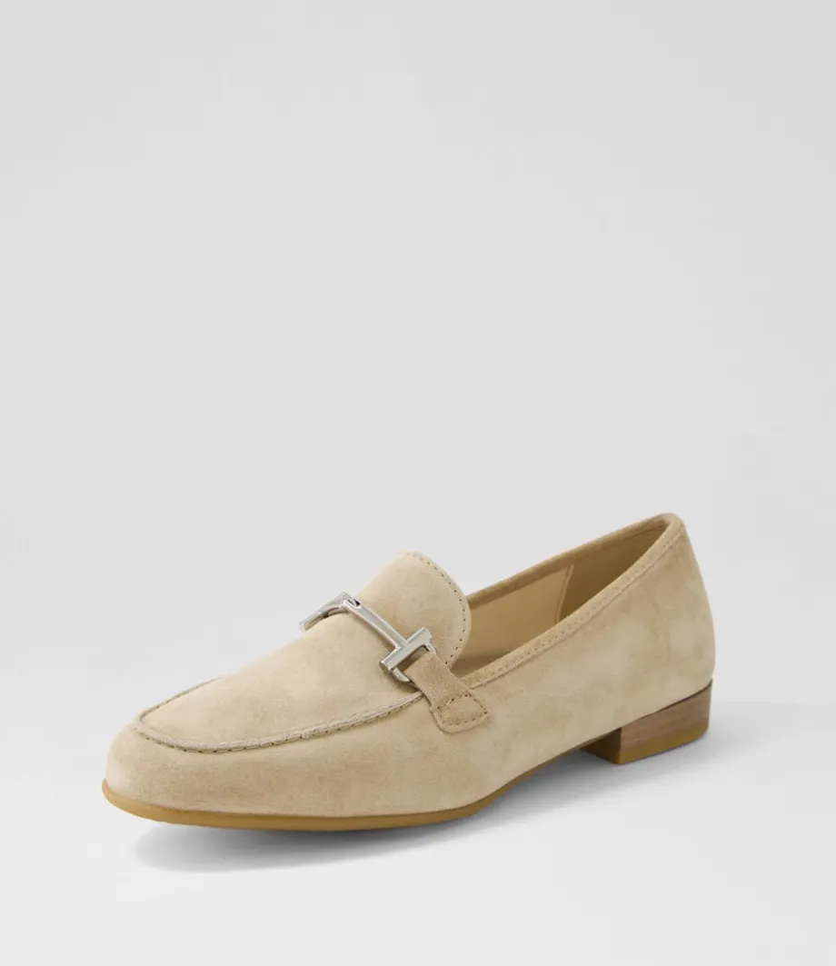 Kent 72 Sand Suede Flat Shoes<ARA Outlet