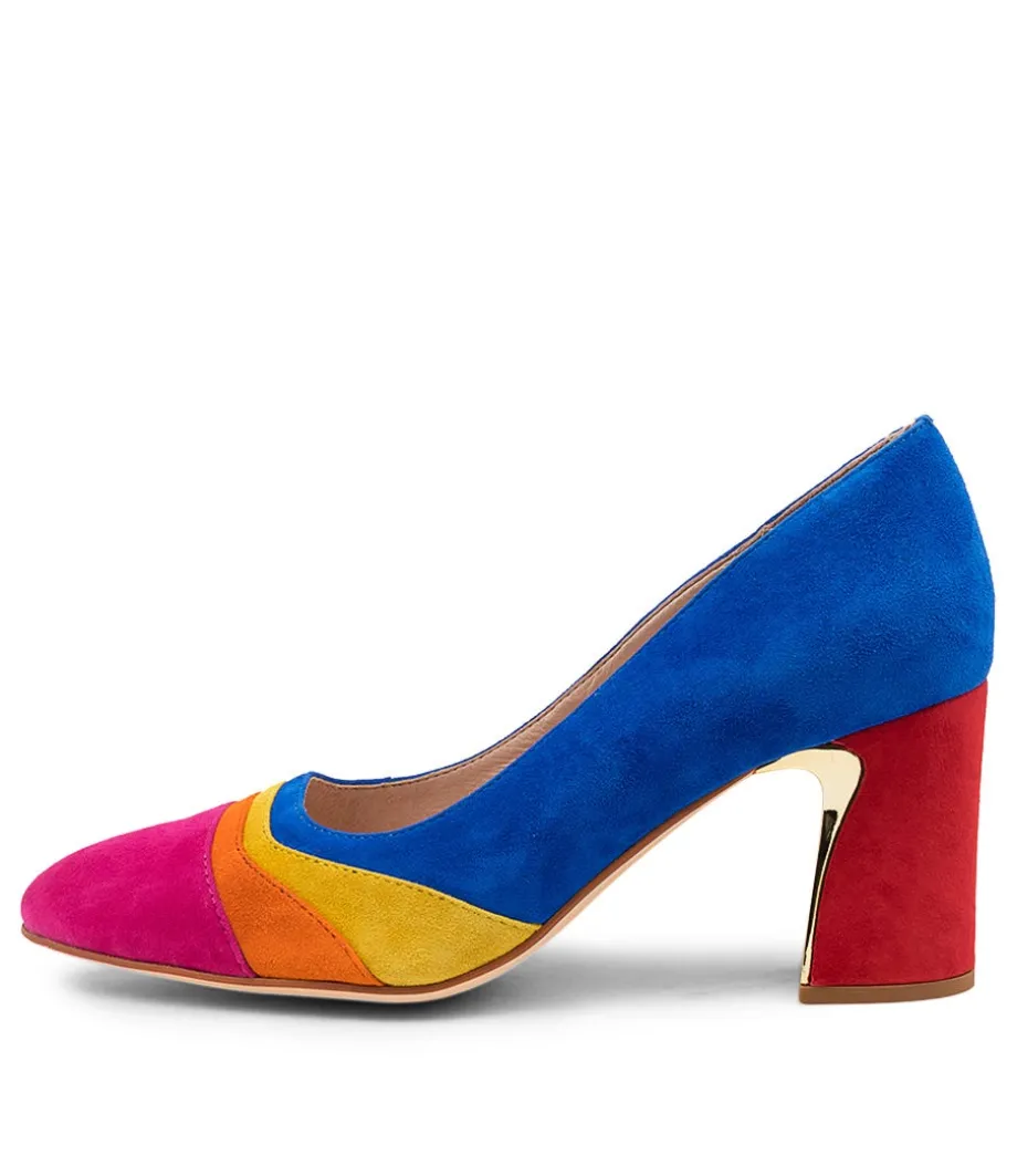 Kisha Bright Multi Suede<DJANGO & JULIETTE Clearance