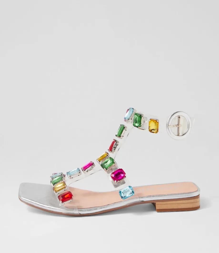 Kosire Silver Bright Multi Sandals<TOP END Best Sale