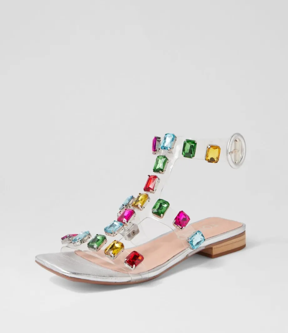 Kosire Silver Bright Multi Sandals<TOP END Best Sale