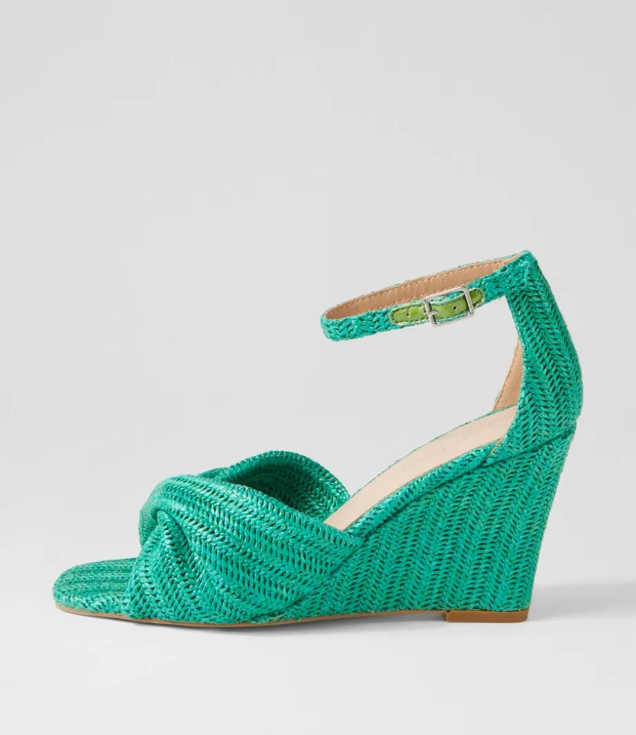 Kotio Emerald Synthetic Raffia Espadrilles<TOP END New