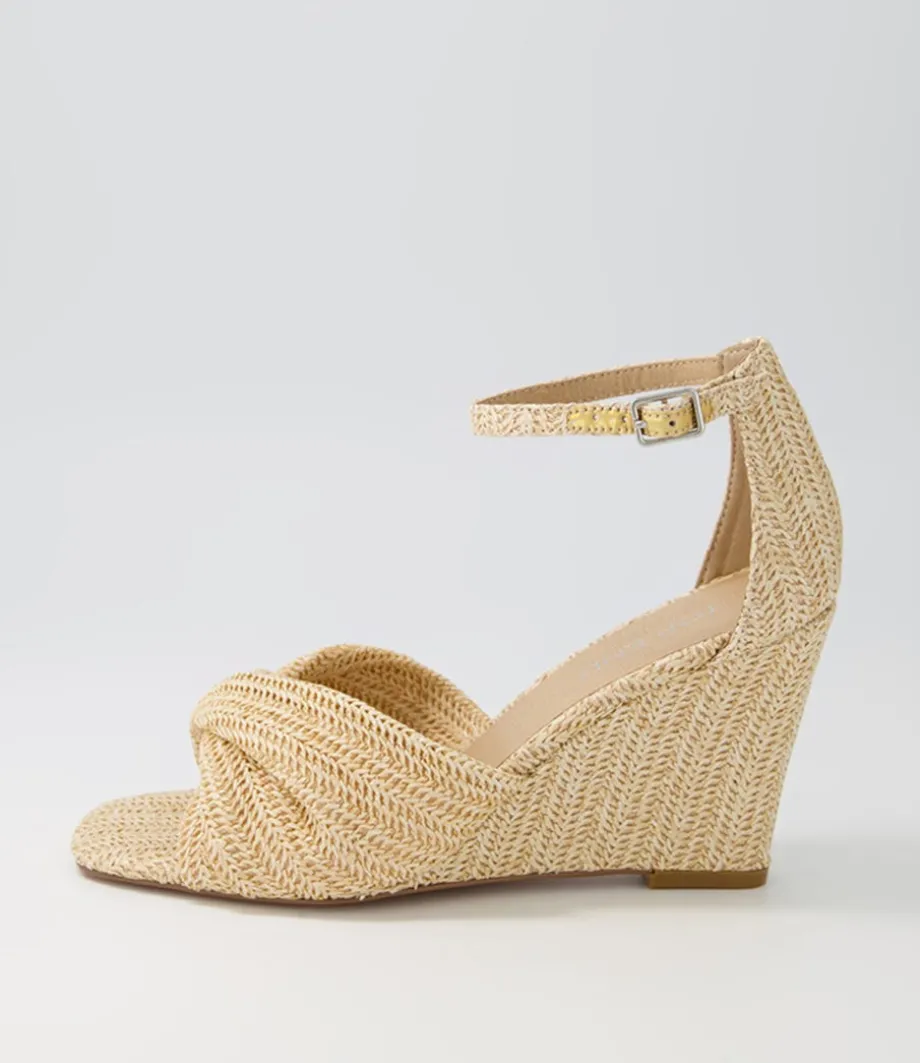Kotio Ivory Syn Raffia Espadrilles<TOP END Clearance