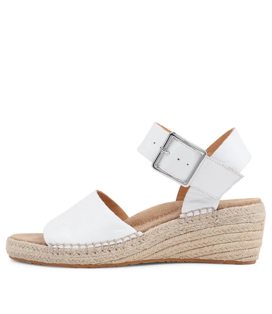 Kraig Xw White Leather Sandals<ZIERA Sale