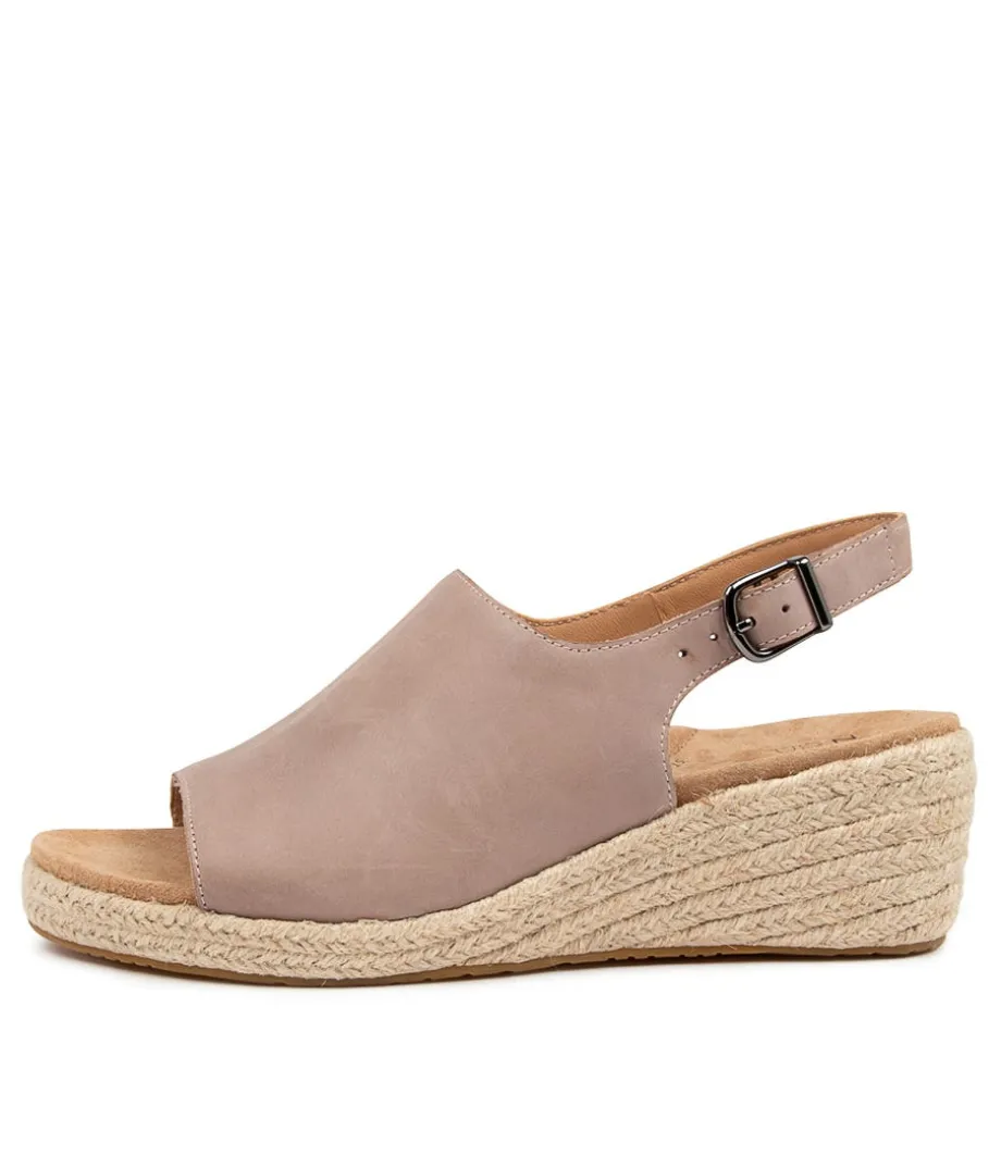 Kyrin Xw Taupe Leather Espadrilles<ZIERA Cheap