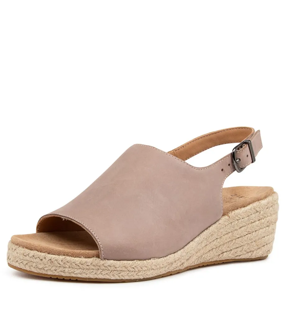 Kyrin Xw Taupe Leather Espadrilles<ZIERA Cheap
