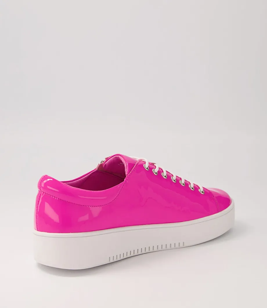 laila_hot_pink_patent_leather_sneakers_ws_2.webp Laila Hot Pink Patent Leather Sneakers Ws<DJANGO & JULIETTE Outlet
