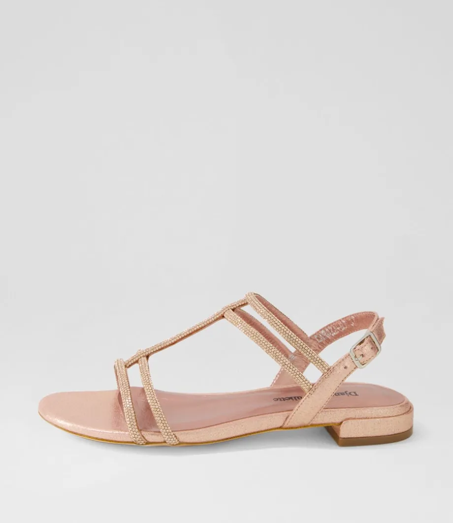 Laroza Nude Fabric Jewels Sandals<DJANGO & JULIETTE Sale