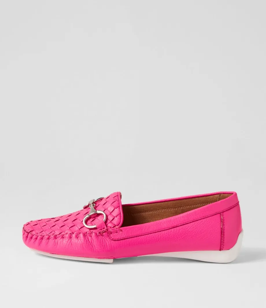 Lille Hot Pink Leather Loafers<DJANGO & JULIETTE Best Sale
