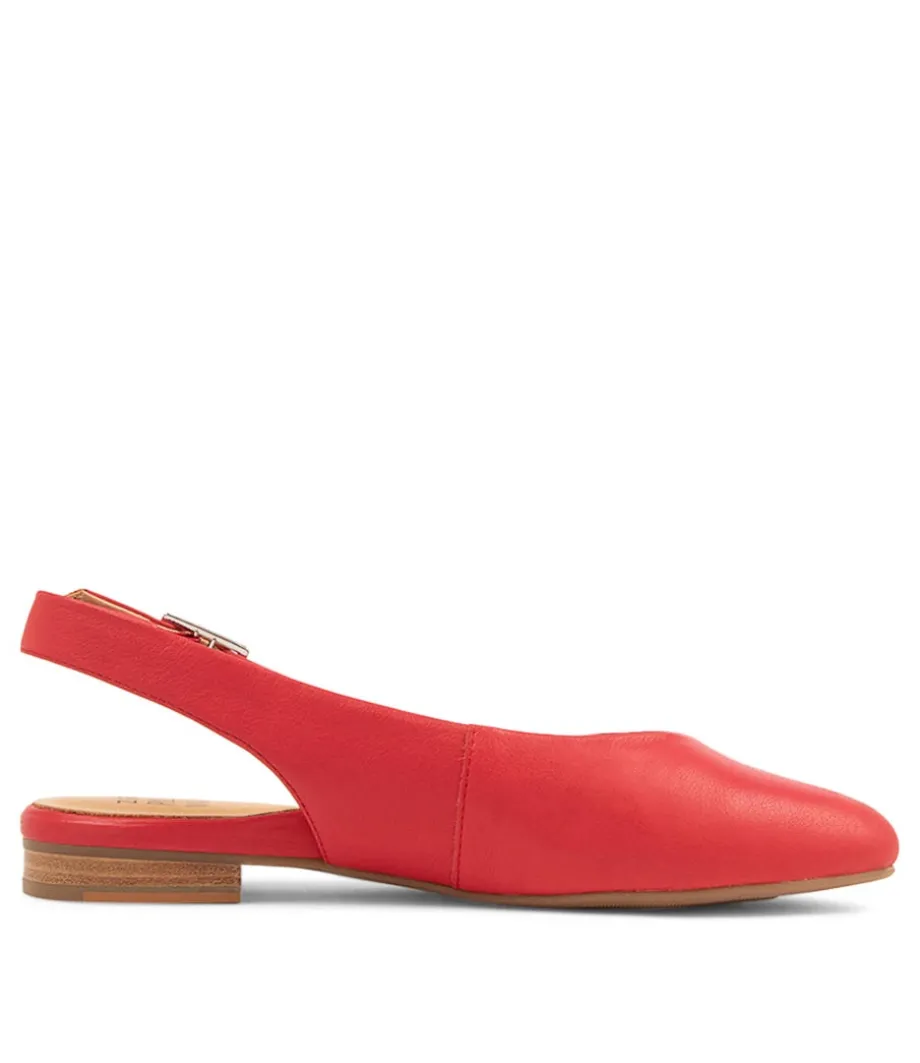 lisa_w_red_leather_flat_shoes_3.webp Lisa W Red Leather Flat Shoes<ZIERA Best Sale