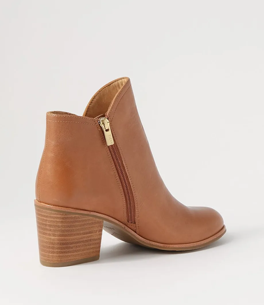 luben_w_tan_leather_ankle_boots_2.webp Luben W Tan Leather Ankle Boots<ZIERA Best Sale