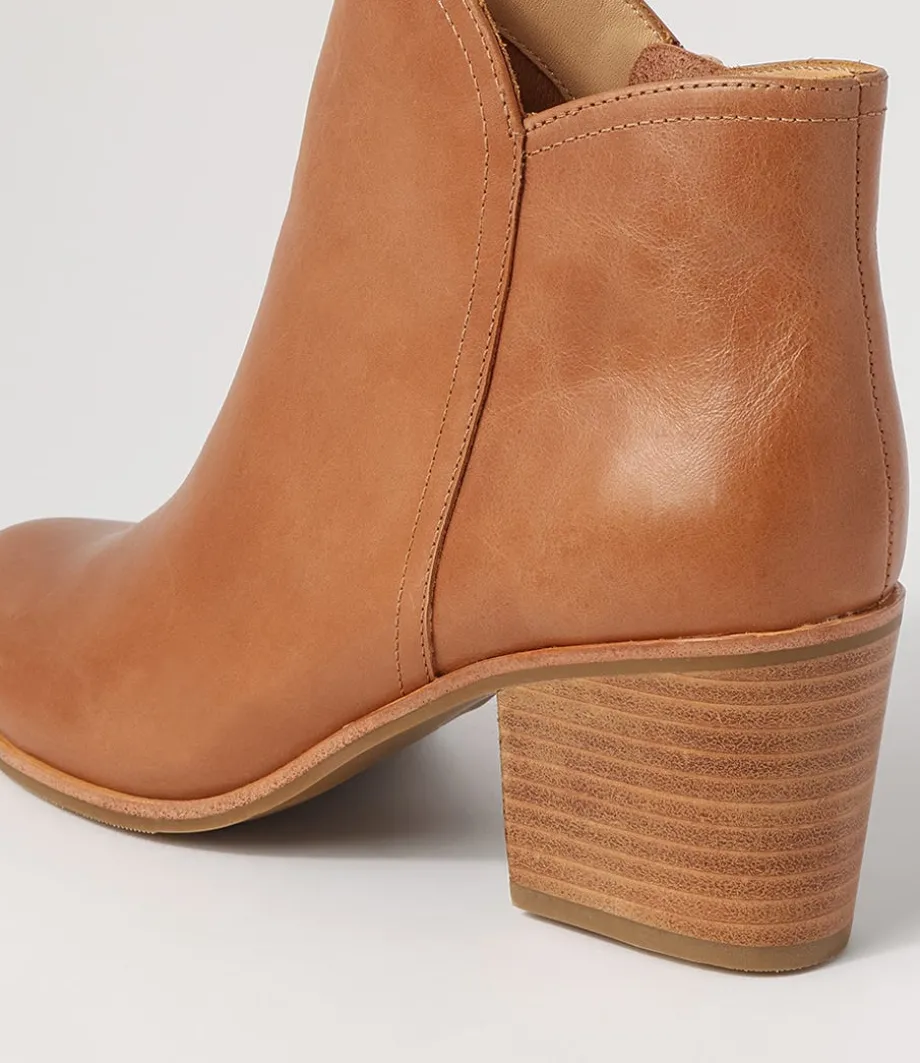 luben_w_tan_leather_ankle_boots_4.webp Luben W Tan Leather Ankle Boots<ZIERA Best Sale