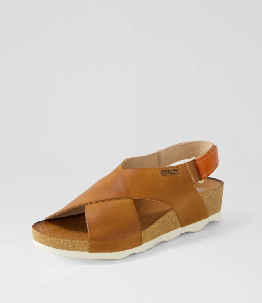 Mahon 12 Brandy Leather Sandals<PIKOLINOS Store