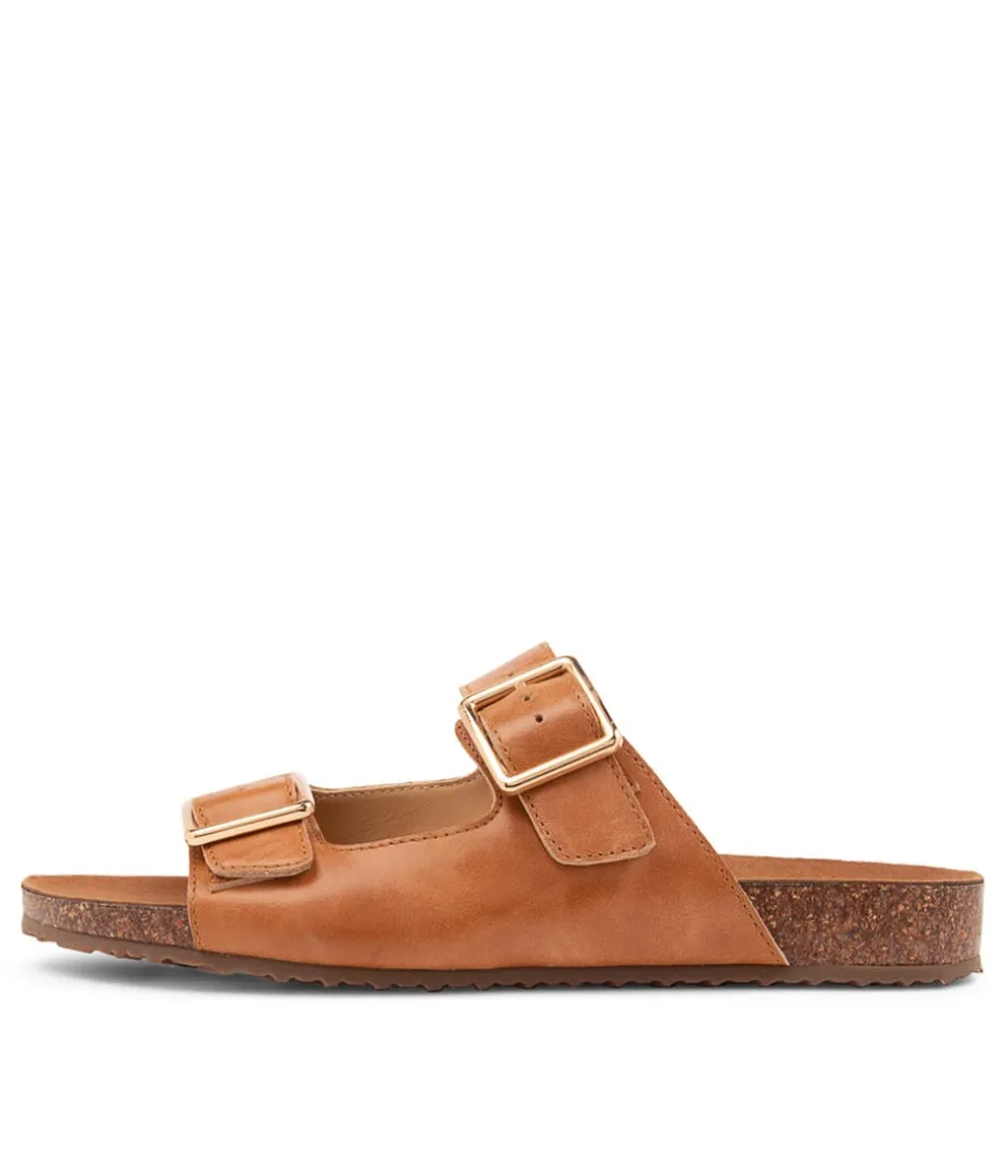 Makosa Xw Tan Leather Sandals<ZIERA Shop