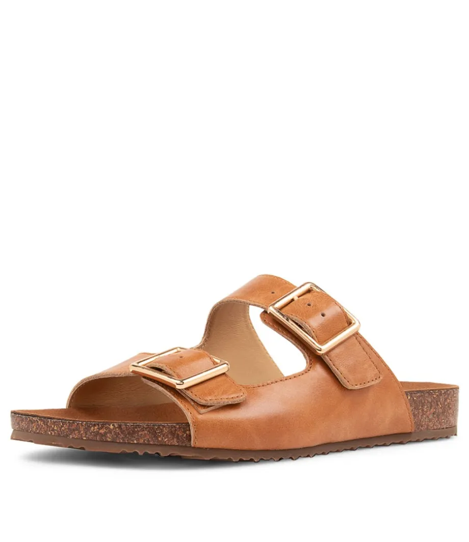 Makosa Xw Tan Leather Sandals<ZIERA Shop