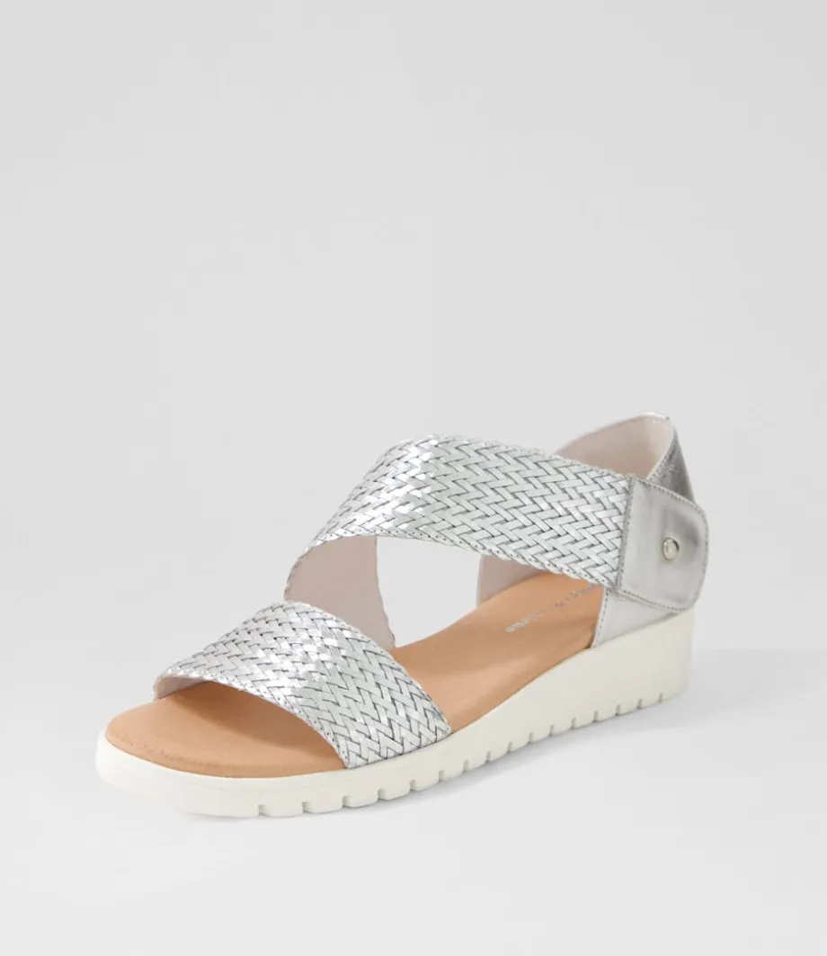 malkie_silver_weave_leather_sandals_1.webp Malkie Silver Weave Leather Sandals<DJANGO & JULIETTE Cheap