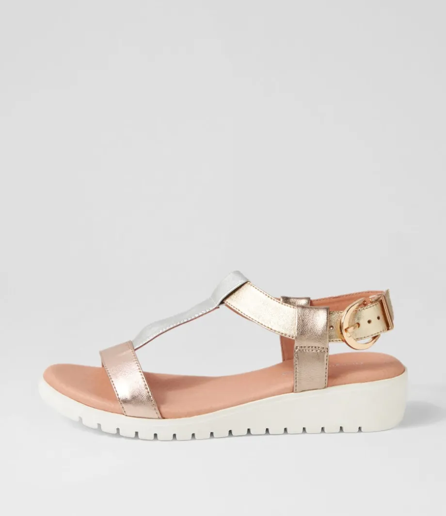 Marj Metallic Multi Leather Sandals<DJANGO & JULIETTE Discount