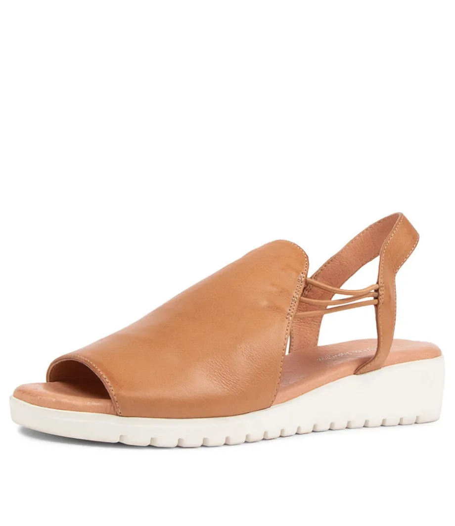 Marliss Dark Tan Leather Sandals Ws<DJANGO & JULIETTE Outlet