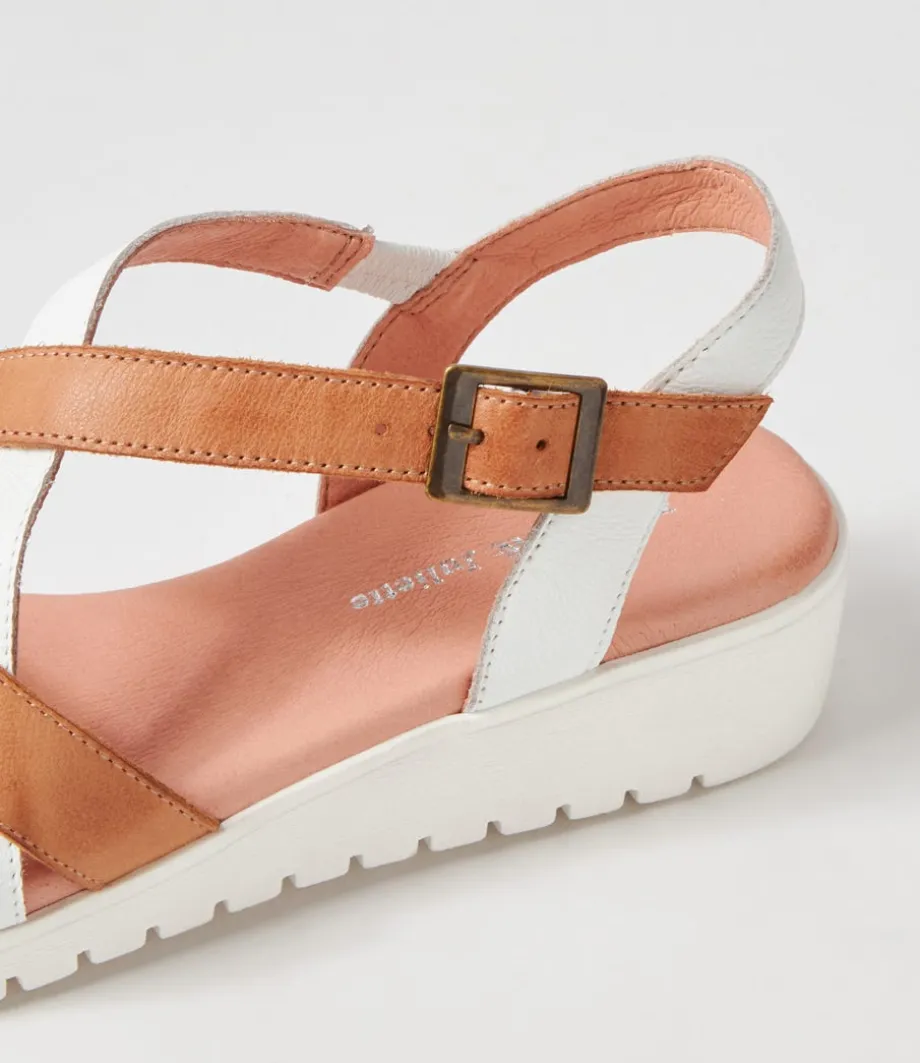 matedy_white_dark_tan_multi_sandals_4.webp Matedy White Dark Tan Multi Sandals<DJANGO & JULIETTE Sale