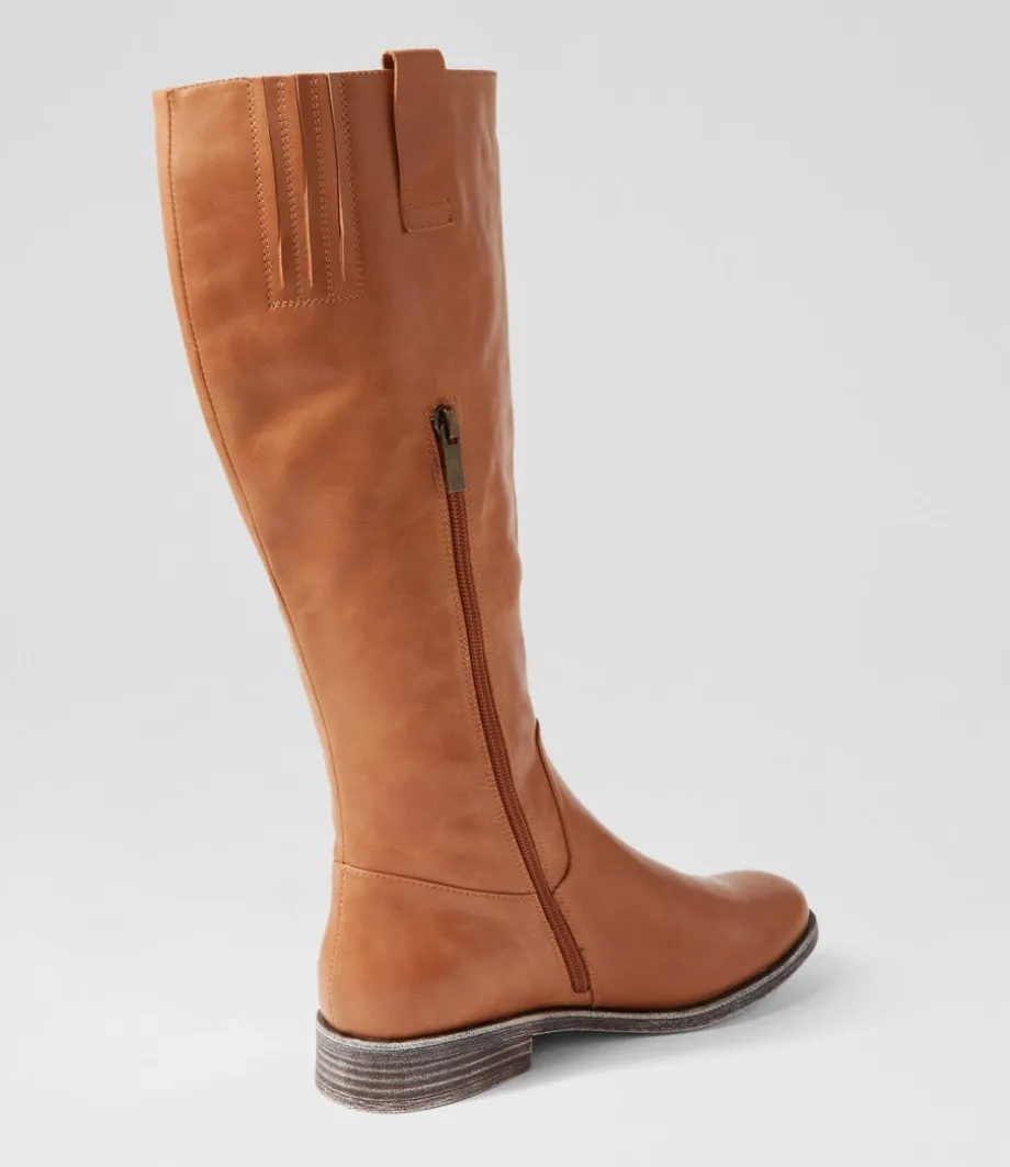 matteat_tan_leather_knee_high_boots_2.webp Matteat Tan Leather Knee High Boots<DJANGO & JULIETTE Online