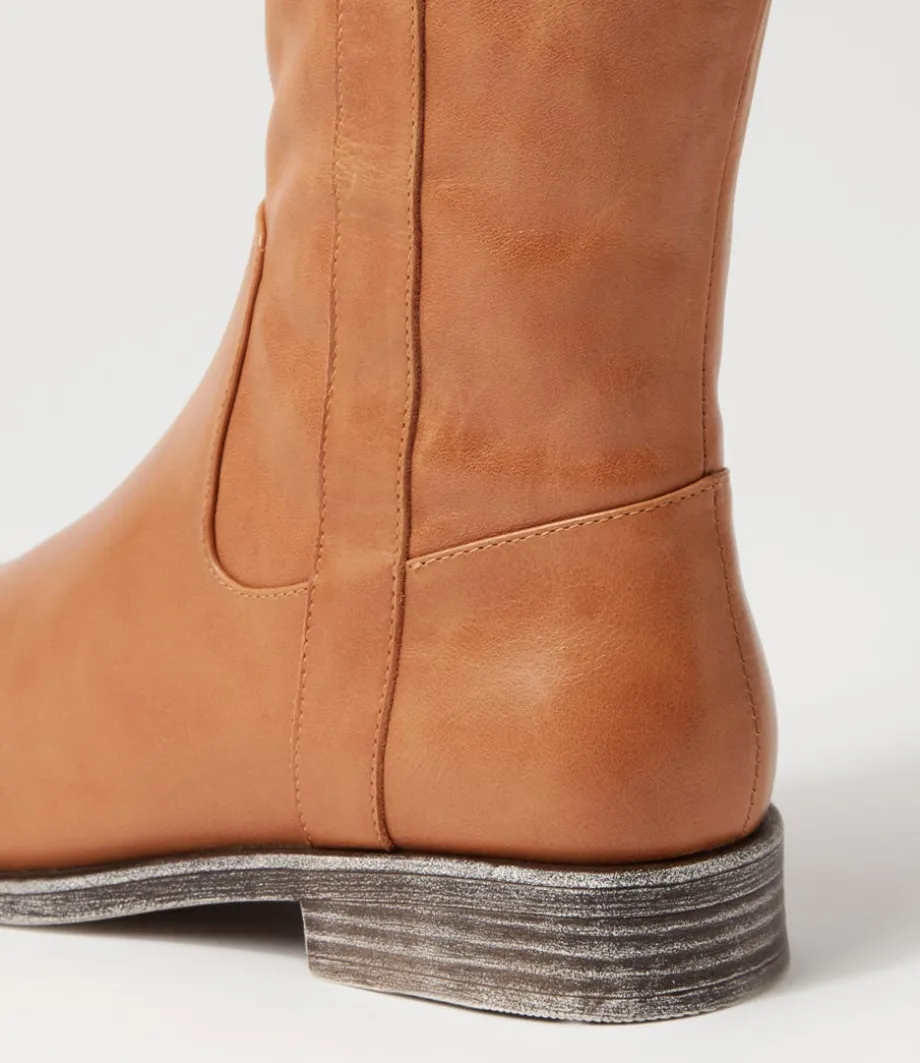 matteat_tan_leather_knee_high_boots_4.webp Matteat Tan Leather Knee High Boots<DJANGO & JULIETTE Online