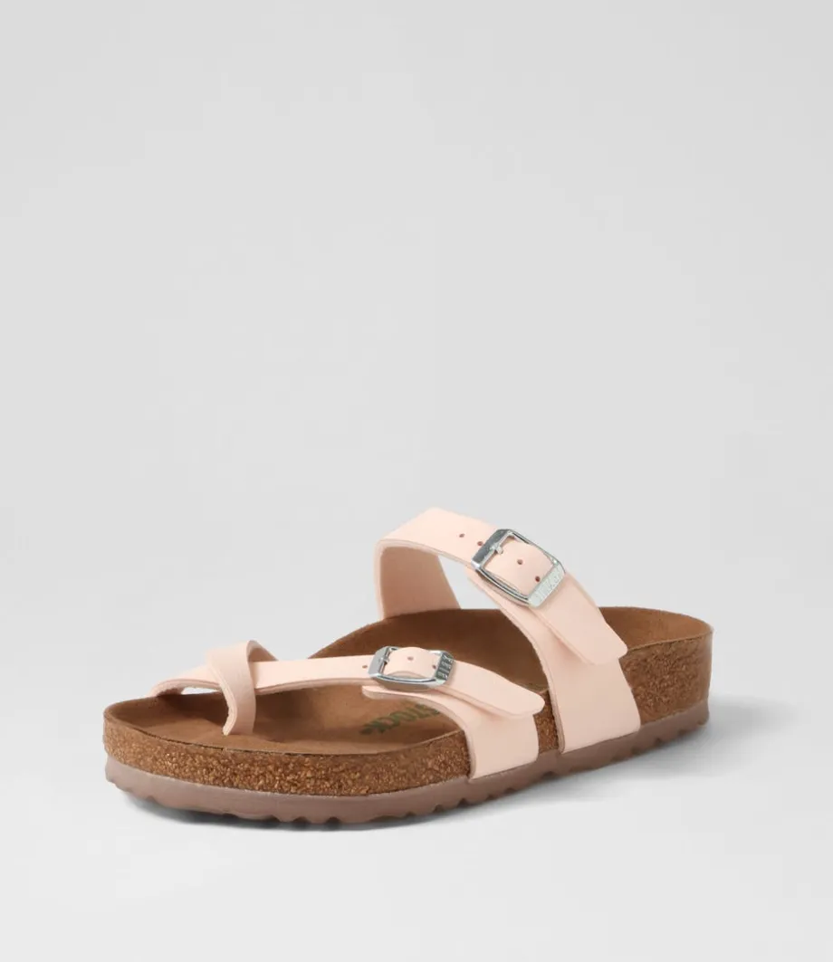Mayari Earthy Vegan Light Rose Birkibuc Slides<BIRKENSTOCK Shop