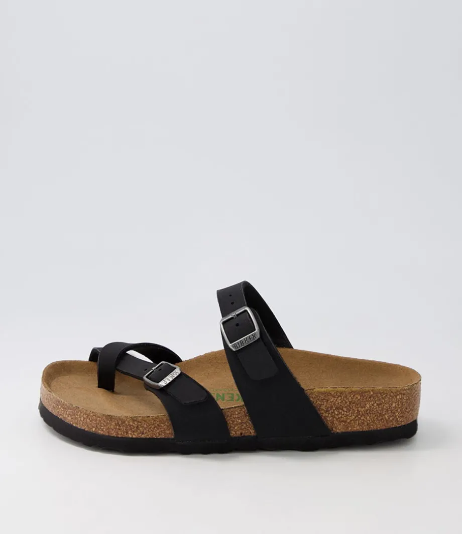 Mayari Vegan Black Burkibuc Slides<BIRKENSTOCK Online