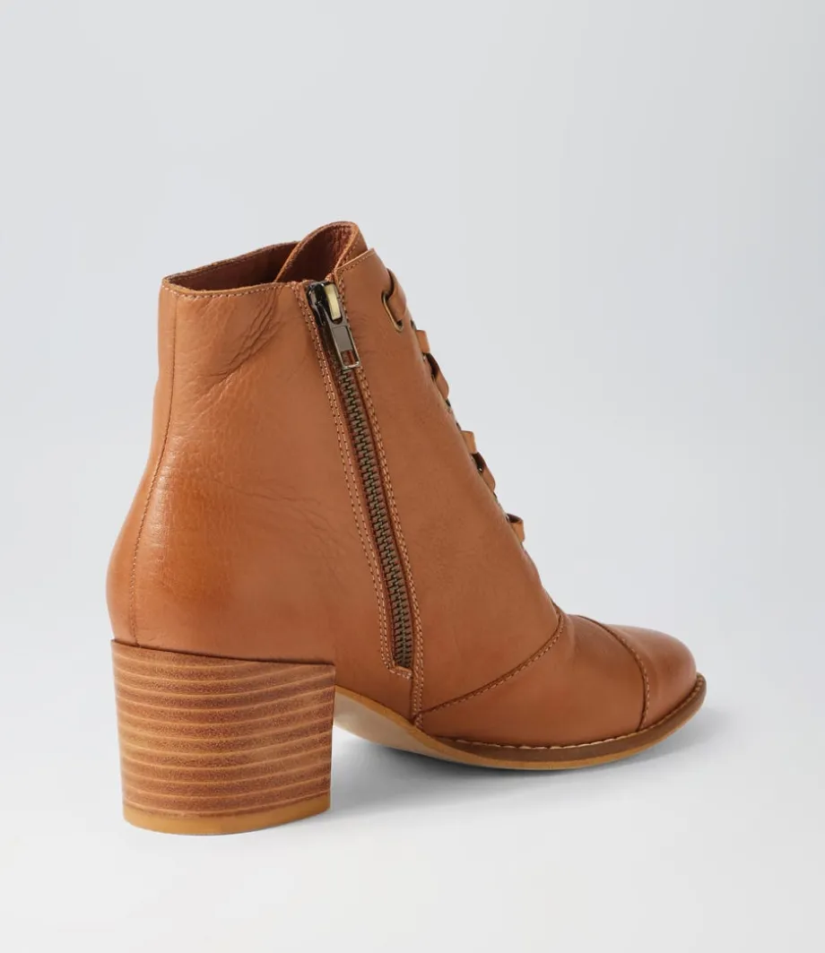 mclain_cognac_leather_lace_up_boots_2.webp Mclain Cognac Leather Lace Up Boots<DJANGO & JULIETTE Outlet