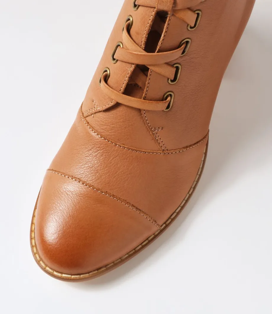 mclain_cognac_leather_lace_up_boots_3.webp Mclain Cognac Leather Lace Up Boots<DJANGO & JULIETTE Outlet