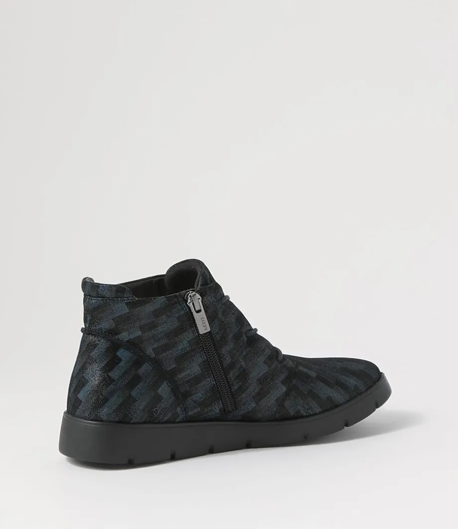 melbourne_w_blue_tetris_leather_lace_up_boots_2.webp Melbourne W Blue Tetris Leather Lace Up Boots<ZIERA Store
