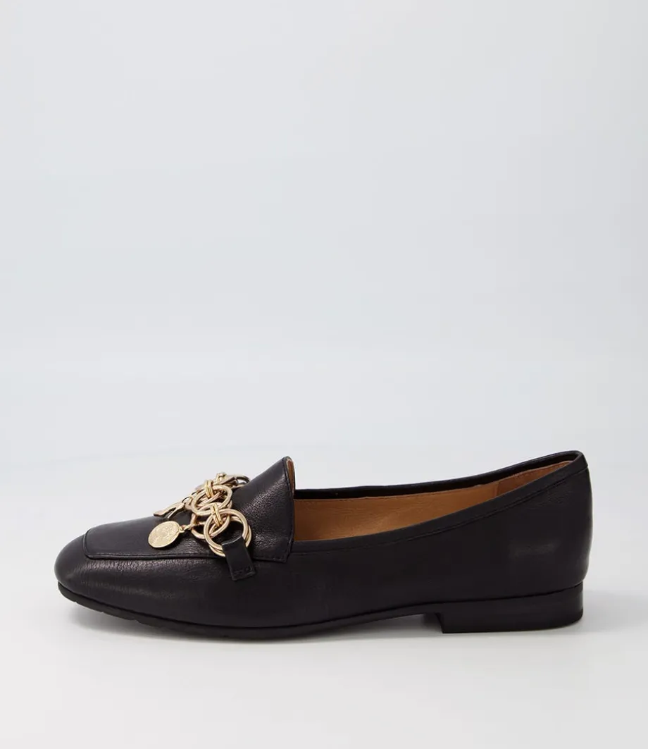 Mennat Black Leather Loafers<TOP END Shop